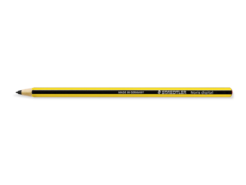 Staedtler Noris Digital stylus shaped like a pencil used for note taking