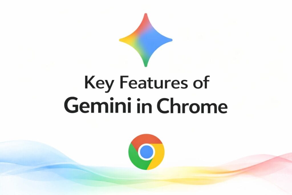 Gemini in Chrome Turns Your Browser Into an AI Assistant Key features of Gemini AI in Chrome browser showing AI assistant capabilities and smart browsing tools