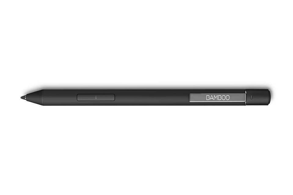 Wacom Bamboo Ink Plus stylus used for digital drawing on tablet