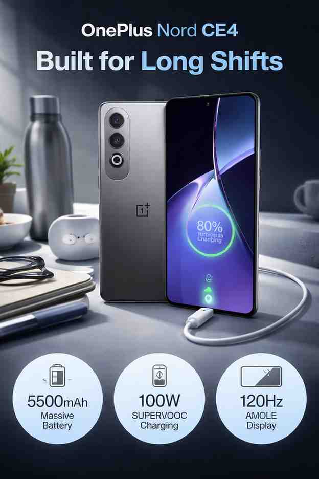Best Smartphone for DoorDash Drivers in 2026: Stop Losing Orders, Start Earning More OnePlus Nord CE4 – Built for Long Shifts | Battery Beast & Fast Charging