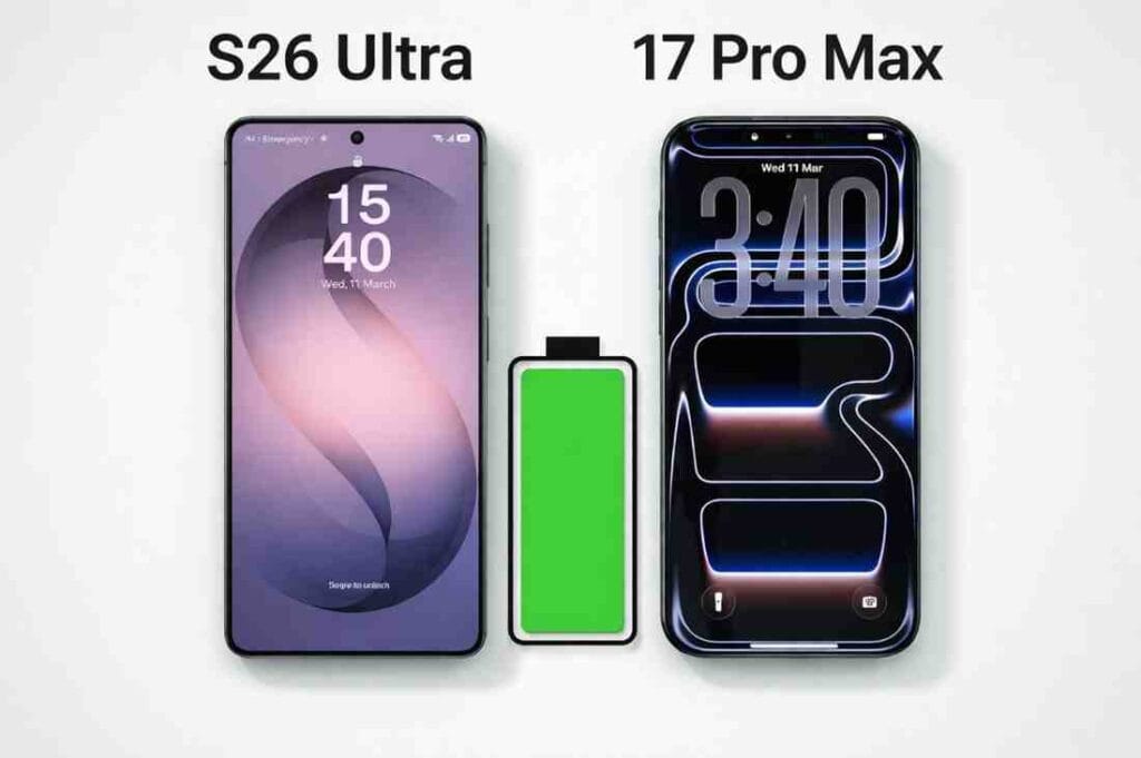 Samsung S26 Ultra vs iPhone 17 Pro Max Battery Test 🔋 Which Lasts Longer?