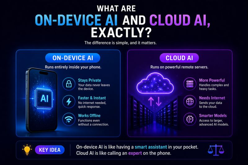 What Are On-Device AI and Cloud AI? Full Comparison Explained