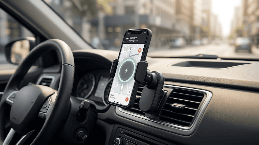 Best Phone Mount for Delivery Drivers (2026 In-Depth Guide) Auto-Clamping Fast Wireless Charging Mounts for delivery driver