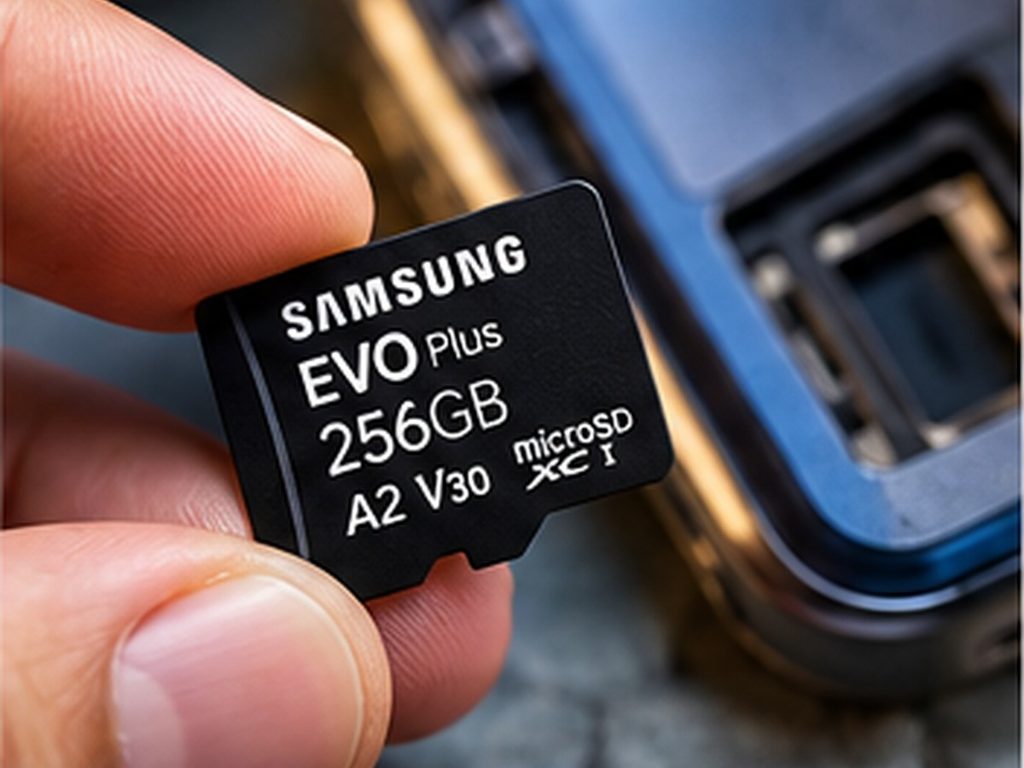 Best Android Phone With Good Camera and Storage (2026 Guide) A microSD memory card for expanding smartphone storage