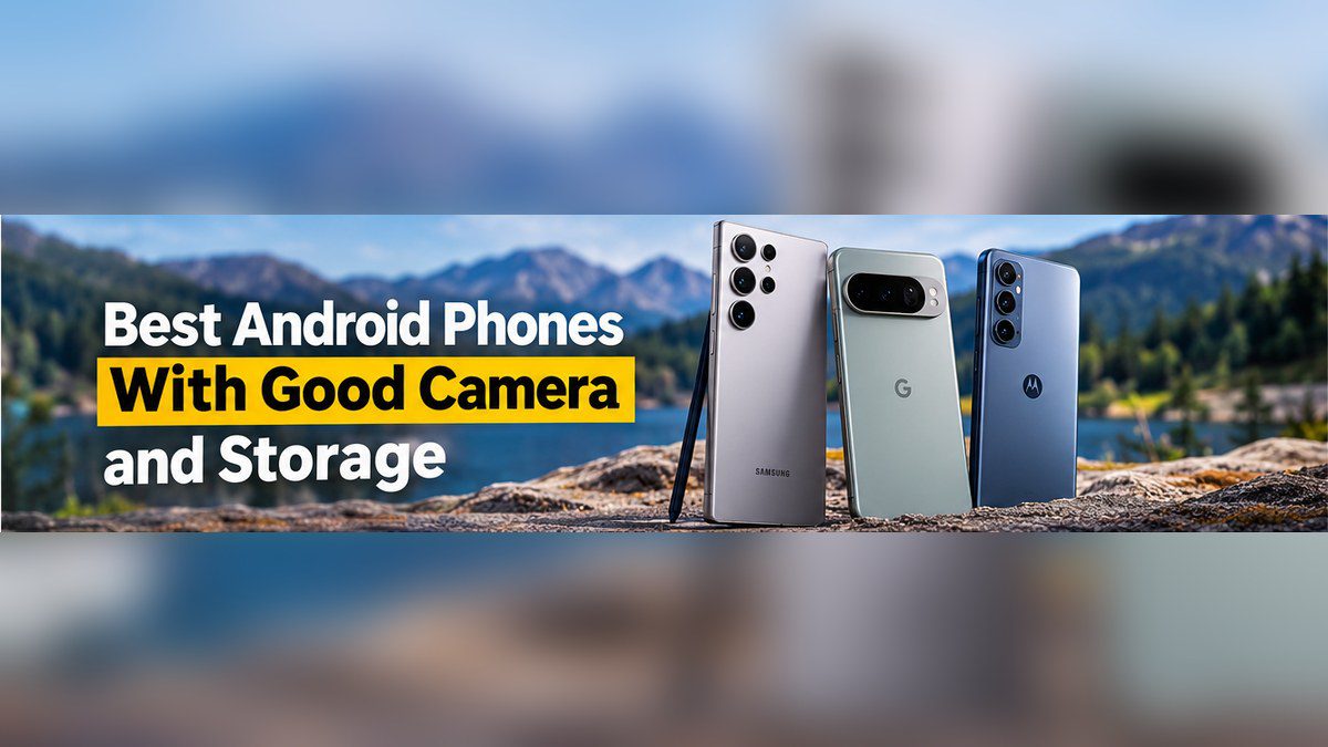 Android smartphones featured in a guide to camera quality and storage
